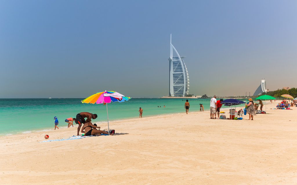 منظره ساحل Jumeirah دبی